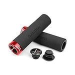 Bike Grips, Soft Foam Handlebar Grips Single Lock-on, Comfortable Non-Slip Bicycle Handle Grips, Handle Bar End Grips for MTB Mountain BMX Beach Cruiser Scooter