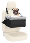 UNICITII Dog Car Seat for Small Dog, Raised Dog Booster Seat with Metal Frame, Dog Car Booster Seat Puppy Car Seat for Pets Small Dogs Cats