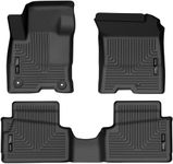 Husky Liners Weatherbeater Floor Mats | Fits 2022-2024 Ford Maverick (Hybrid Models Only) | Front & 2nd Row, 3-pc Black - 95401