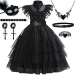 Princess Costumes for Girls, Black 