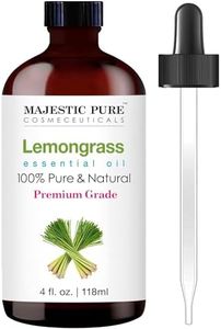 Majestic Pure Lemongrass Essential Oil, 100% Pure and Natural with Therapeutic Grade, Premium Quality Lemongrass Oil, 4 Fl. Oz.