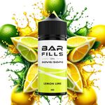 Bar Fills E Liquid Vape Juice 5000 50VG 50PG Vape Liquid with Nic salt Blend | With No Nicotine Bar Series Disposable Bar Juice Works (Lemon Lime)