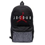 Nike Jordan HBR Air Back Pack, Black/Elephant Print, L