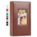 Vienrose Photo Album 4x6 300 Photos Leather Cover Extra Large Capacity Picture Book with Pockets for Wedding Family Anniversary Baby