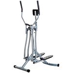 HOMCOM Air Walker with LCD Monitor, Elliptical Trainer for Aerobic Exercise, Cross Trainers Exercise Machines for Home, 110kg Capacity, 96 x 60 x 152cm, Grey