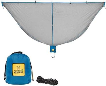 Hammock Bug Net - The SnugNet Mosquito Net for Hammocks - Premium Quality, Waterproof, Mesh Hammock Netting w/Double-Sided Zipper - Essential Camping Gear, Blue