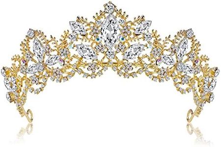 behone Tiara Corona di Cristallo Sposa Cristallo Diadem Cristallo Diadema Tiara Principessa Wedding Tiara Corona di Ballo Nuziale Corona Prom Dresses Pageants Princess Parties Birthday Decorazione
