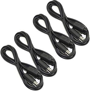 Ssgamer 4X 6ft Wii/Gamecube Extension Cables for Nintendo Wii Gamecube GCN (4 Pack)