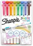 SHARPIE S-Note Duo Dual-Ended Creative Markers, Part Highlighter, Part Art Marker, Assorted Colors, Fine and Chisel Tips, Includes Stand-up Easel, 16 Count