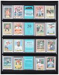 MCS Collector Card 16 X 20 Wall Display, Holds 20 Sports Cards with Black Frame