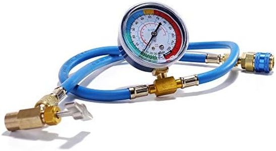 AC R134A Car Auto Air Conditioning Refrigerant Recharge Measuring Hose Gauge Kit