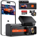 4K Dash Cam Front and Rear Camera, Veement Dash Cam, Mini Car Camera 4K+1080P Dashcam with 1.47” Display, 170°Wide, Night Vision,24H Parking, G-Sensor,Loop Recording with 32G Card Dash Camera