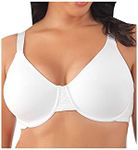 Vanity Fair Women's Plus Size Beauty Back Smoothing Bra, Minimizes Bust Line up to 1.5", Non Padded Cups up to H, Star White, 36C