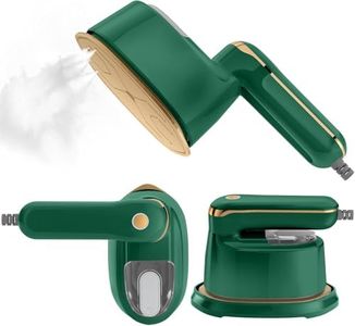 Liebssen Mini Steam Iron, 2-in-1 Handheld Travel Steamer, 1100W & 15s Fast Heat Up, Portable for Home & Gift (Green)