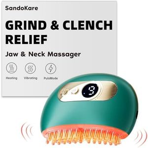 Grinding & Clenching Teeth Relief Massager, PulsMode, Vibration & Heating for Muscle Relax & Stress Relief, Works with Mouth Guards for Grinding Teeth at Night, Relieves TMJ Pain & Facial/Jaw Tension