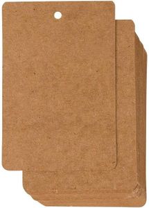 Juvale 200-Pack Kraft Paper Gift Tags, Large Blank Merchandise Price Labels 2.4x3.5, Bulk Brown Hang Tags for Wedding, Birthday, Holiday, Party Favor, Art and Craft Wrap