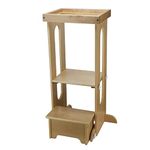 Little Partners® Explore n Store™ Learning Tower® Kids Adjustable Height Kitchen Step Stool for Toddlers or Any Little Helper Toddler Safety Tower for Kitchen Counter | Kitchen Learning Tower(Natural)