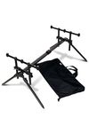 Sporting Wholesale NGT Fully Adjustable Quickfish Solid 3 Rod Pod With Carry Case Carp Fishing