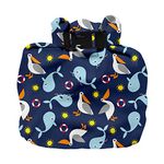 Bambino Mio, Out & About Wet Bag - Travel, Waterproof, Reusable Nappy Storage Bag, Nautical