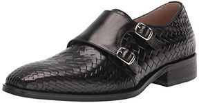 STACY ADAMS Men's Torrance Double Monk Strap Loafer, Black, 12