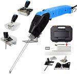 Electric Foam Cutter Air Cooled Hot Knife Styrofoam Cutting Tool with 4 Blades for EPP, EPS, XPS, EVA, EPE, PU, KT Board, Sponge (Full Set)