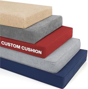 RULAER Custom Size Bench Cushion,Custom Bench Cushion for Indoor/Outdoor Furniture,Durable Outdoor Waterproof Seat Cushions,Comfortable and Highly Resilient Patio Furniture Cushion