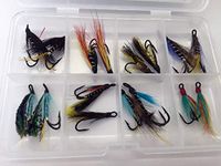 BestCity Fly Fishing Double Wet Flies for Seatrout and Small Salmon Set of 16 Size 8# 324