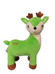 Lil'ted Soft Baby Kids Toy Birthday Gift for Girl/Boys Mini Soft Toys Gift Items (Darling Deer 45 cm Green)