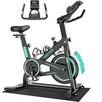 Micyox MX87 Exercise Bike Magnetic Resistance Indoor Cycling Bike with 26lb Flywheel, Pulse Sensor, Adjustable Saddle Handlebar and Emergency Brake, Silent Stationary Bikes for Home