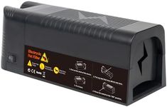 Electric Mouse Trap Zapper，Humane Indoor Mouse Traps for Home- Safe & Effective Mice Traps for House Indoor Kill- Rat Zapper Reusable and No Touch (Black)