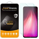 (3 Pack) Supershieldz for Xiaomi Redmi Note 8 Tempered Glass Screen Protector, Anti Scratch, Bubble Free