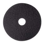 3M Stripper Floor Pad 7200, 12", Black, 5 Pads/Carton