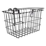 Wald 3133 Front Quick Release Bicycle Basket with Bolt on Clamp (14.5 x 9.5 x 9, Black)