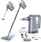 FEPPO Steam Mop & Handheld Steam Cleaner for Home and Floor Cleaning, 15s Heat-Up, 230°F Powerful Steamer with 10-in-1 Multi-Purpose Attachments for Floors, Hardwood,Tiles,Grout,Windows,Kitchen,Bath