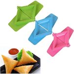 Dumpling Maker Eempanada Maker Press - Jannity Triangle Dumpling Ravioli Maker Set Press Pierogi Mold Essential Kitchen Tools for Empanada Dumpling Ravioli Pierogi Hand Pie (3pcs Different Sizes)