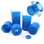 12 Pcs Water Bottle Snap On Cap Replacement 55mm 3-5 Gallon Water Jug Lid, Water Jug Lids Reusable, Non Spill Caps, Anti Splash Bottle Caps,Replacement Water Bottle