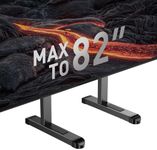 Perlegear TV Stand Steel TV Legs for Most 37–82 Inch Flat or Curved TVs up to 110 lbs, Height Adjustable TV Feet Suitable for Soundbar, Universal Tabletop TV Stand Base Max VESA 800 x 500mm, PGTVS20