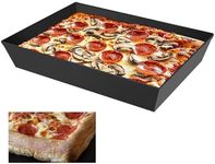 koretech Deep Dish Pizza Pan, 14x10x2.5 Detroit Style Pizza Pan, Hard Anodized Retangular Pizza Pans, Lloyds Pizza Pan, Pre Seasoned Bakeware Kitchenware