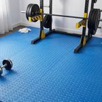 Amazon Basics EVA Foam Interlocking Puzzle Exercise Mat | 12 mm Thick | Set of 6 Tiles (60 x 60 cm each) | Anti-Slip Cushioned Flooring | Durable EVA Foam | Floor Protection for Home Gym, Fitness & Workout Areas | Blue