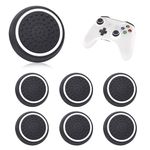 Peslogy 6pcs Silicone Analog Stick Thumb Grip Caps Cover Joystick Controller Performance Replacement Thumb Grips Compatible with PS3 / PS4 / PS5 / XBOXONE 360 Controller Grip