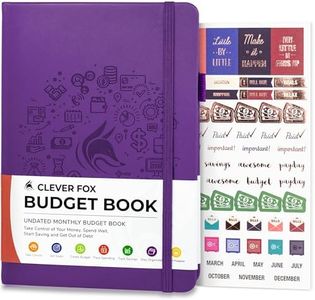 Clever Fox Budget Book – Financial Planner Organizer & Expense Tracker Notebook. Money Planner Account Book for Household Monthly Budgeting and Personal Finance. Compact Size (5.3" x 7.7") – Purple