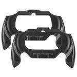 ASHATA 2Pcs Hand Grip for PS Vita 2000, Plastic Trigger Handle Holder Case Bracket for PS Vita 2000, Gamepad Handlebar Handgrip Bracket Support Accessory(black)