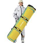 XCMAN Padded Snowboard Bag Adjustable Length 63-75In for Air Travel