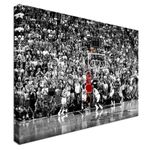 Michael Jordan BA basketball Last Shot - Canvas Print Sport Giant Wall Art 40x30 inches