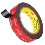 Emitever Double Sided Tape Heavy Duty, Double Sided Sticky Tape Mounting Tape, 16.5 Ft x 0.94 Inch Waterproof Foam Tape, Adhesive Tape for LED Strip Lights, Car Decor