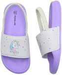 WateLves Toddler Boys Girls Slides Sandals for Swim Beach Kids Water Shoes Unicorn Slippers (007-20/21)