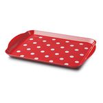 Zeal G201R Melamine Dotty Serving Design Tray (30x21cm) Red