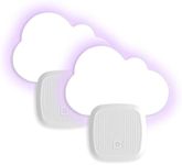 2 Packs Fly Traps UV Light - Plug-in Fruit Fly Trap Insects- Fruit Fly Traps for Gnats, Ants, Moths - Electric Indoor Fly Trap - Indoor Mosquito Killer with 12 Sticky Boards