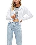 Cropped Hoodies Women Zipper Pocket