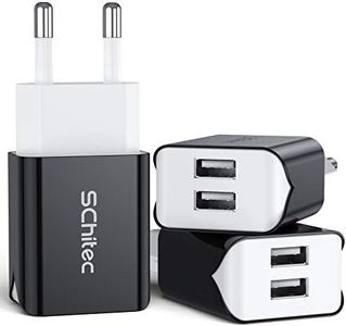 Cargador USB de Pared 2 Puertos 3Pack Cargador USB 5V/ 2.1A Cargador Móvil Adaptador de Corriente para Enchufe USB de Viaje en el hogar para iPhone 11 Pro MAX XS MAX XR iPad Pro Air Mini Samsung LG